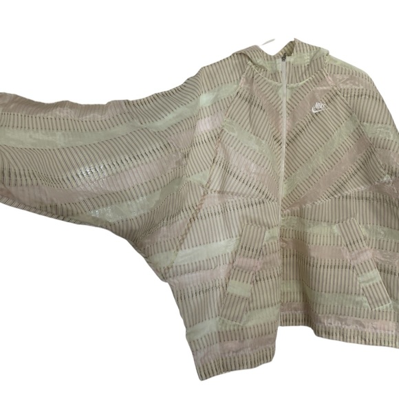 Nike light jacket oversized unique pattern and fabric weave women’s XL - Picture 3 of 11